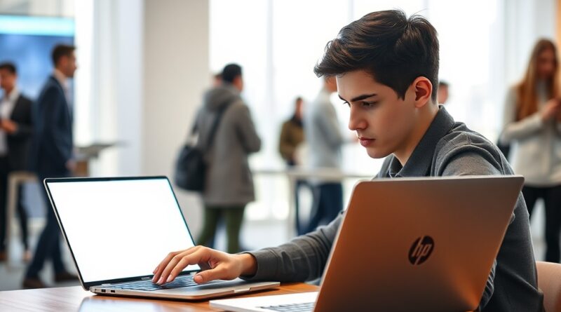 HP ultra-thin 3K laptop